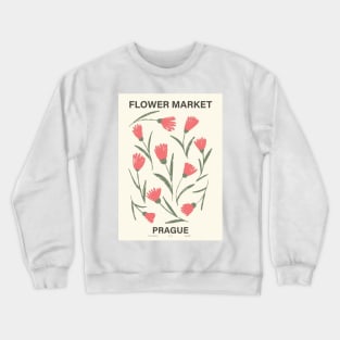 Flower Market Prague Crewneck Sweatshirt